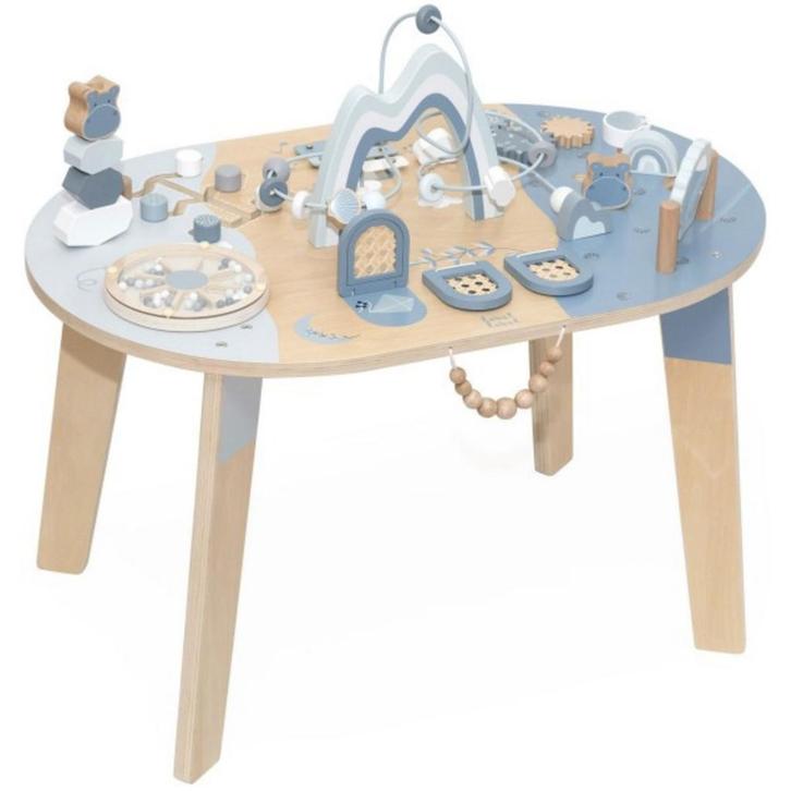 Activiteitentafel Blauw – spelenderwijs leren en ontdekken, Kinderen en Baby's, Speelgoed | Houten speelgoed, Nieuw, Ophalen of Verzenden