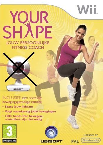 Your Shape-Excl. 2D Camera (Wii) Gebruikt, Spelcomputers en Games, Games | Nintendo Wii, Zo goed als nieuw, Ophalen of Verzenden