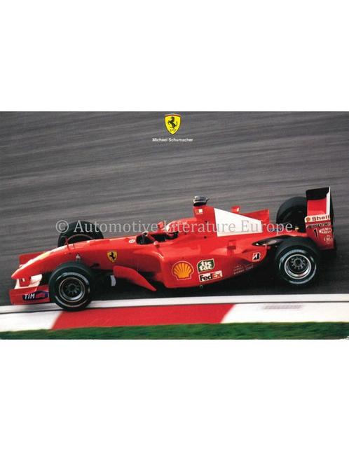 2001 FERRARI MICHAEL SCHUMACHER ANSICHTKAART, Boeken, Auto's | Folders en Tijdschriften, Ferrari