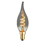 LED kaarslamp vlam E14 | 1.2 watt | 2200K warm wit | Smoke |, Verzenden, Overige typen, E14 (klein), Nieuw
