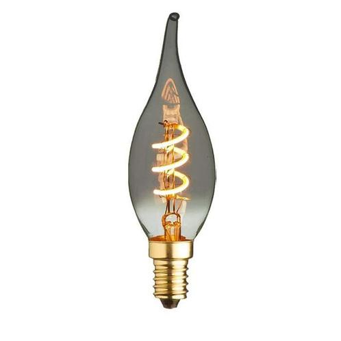 LED kaarslamp vlam E14 | 1.2 watt | 2200K warm wit | Smoke |, Huis en Inrichting, Lampen | Losse lampen, Overige typen, Nieuw