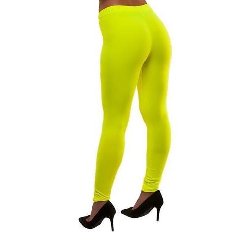 Neon legging geel, Hobby en Vrije tijd, Feestartikelen, Feestartikel, Nieuw, Verzenden