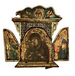 Icoon - Moeder Gods - Hout, Antiek en Kunst