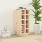 vidaXL Wijnkast 23x34x61 cm massief grenenhout, Huis en Inrichting, Verzenden, Nieuw