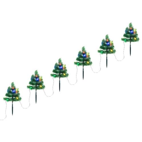 Tuinpad Kerstbomen LED, Multicolor | Tweedekansje | OP=OP, Diversen, Kerst, Nieuw, Ophalen of Verzenden