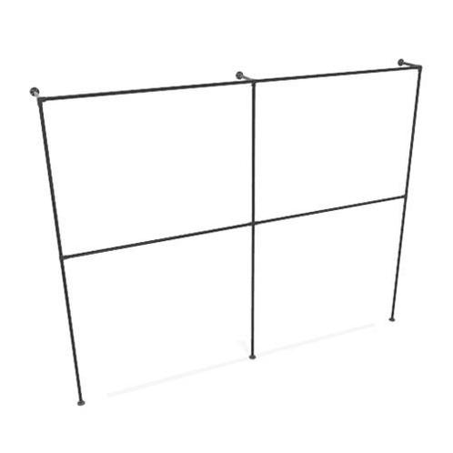 Industrieel Kledingrek Tours | Zwart 26.9 mm | Vloer/Wand |, Kleding | Dames, Kledingrekken, Ophalen of Verzenden