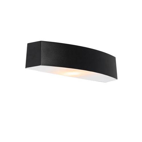 Moderne buiten wandlamp zwart IP44 - Bojan, Tuin en Terras, Buitenverlichting, Nieuw, Minder dan 50 watt