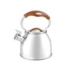 Florina Joe fluitketel geborsteld RVS zilver / bruin 2.5, Ophalen of Verzenden, Nieuw