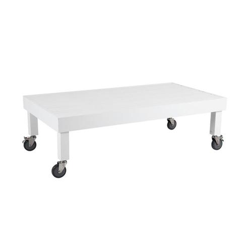 *WOONWINKEL* Brafab Ambon Aluminium Tuintafel Laag Wit, Tuin en Terras, Tuinsets en Loungesets, Nieuw, Verzenden