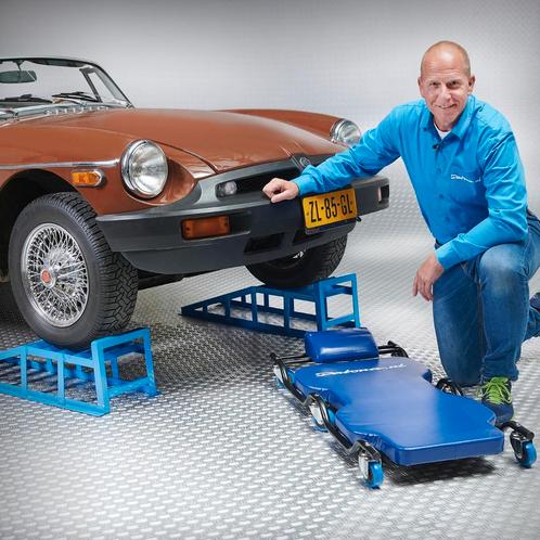 Datona Combivoordeel: oprijbokken XXL + garage ligkar -, Auto diversen, Krikken, Nieuw, Ophalen of Verzenden