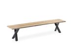 Niehoff Solid Bank Alu/Teak - Zwart, Tuin en Terras, Ophalen of Verzenden, Nieuw