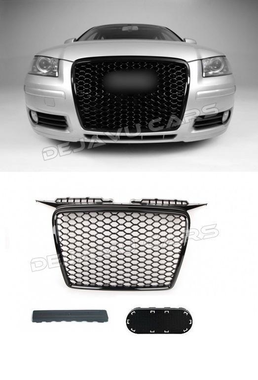 RS3 Look Front Grill voor Audi A3 8P / S line (2005-2008), Auto diversen, Tuning en Styling, Ophalen of Verzenden