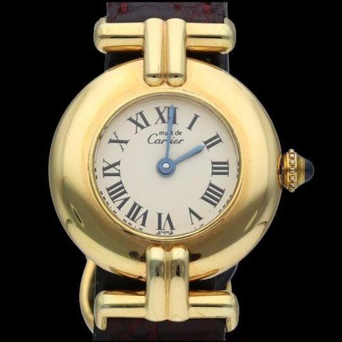 Cartier Tank Vermeil 590002, Sieraden, Tassen en Uiterlijk, Horloges | Dames, Polshorloge, Gebruikt, Verzenden