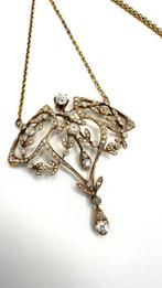 Halsketting - 14 karaat Geel goud - 3.45ct. tw. Diamant, Nieuw