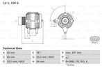 Dynamo / Alternator FORD FIESTA V (1.6 TDCi), Auto-onderdelen, Ophalen of Verzenden, Nieuw