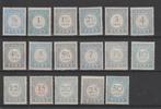 Postzegels Nederland 1912 Portzegels P44-P60 (1065), Postzegels en Munten, Postzegels | Nederland, Verzenden, T/m 1940, Postfris