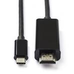 USB C naar HDMI kabel | Roline | 1 meter (4K@60Hz), Computers en Software, Pc- en Netwerkkabels, Verzenden, Nieuw