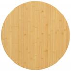 Bamboe Tafelblad 90x2,5cm | Tweedekansje | OP=OP, 50 tot 100 cm, Rond, Nieuw, Tafelblad