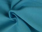Boordstof - Aqua blauw - Vanaf 10 meter, Blauw, 120 cm of meer, Ophalen of Verzenden, Katoen