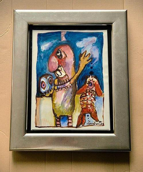 Lucebert (1924-1994) - Figuren, Antiek en Kunst, Kunst | Schilderijen | Modern