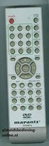 Afstandsbediening Marantz dv3001e dv4360, Audio, Tv en Foto, Afstandsbedieningen, Origineel, Nieuw, Ophalen of Verzenden