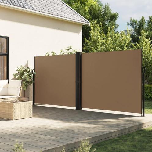 vidaXL Windscherm uittrekbaar 180x1200 cm taupe, Tuin en Terras, Zonneschermen, Nieuw, Verzenden