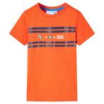 vidaXL Kindershirt 128 donkeroranje, Verzenden, Nieuw
