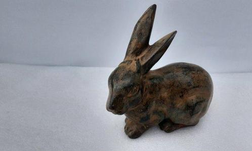 Beeld, Konijn - 13 cm - Brons, Antiek en Kunst, Curiosa en Brocante