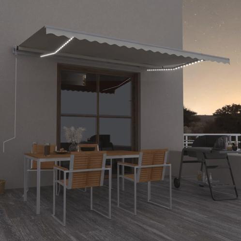 vidaXL Luifel automatisch met LED en windsensor 500x300 cm, Tuin en Terras, Zonneschermen, Nieuw, Verzenden