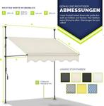 Klemluifel - Balkon luifel - Verticale luifel - 300 cm - Bei, Tuin en Terras, Zonneschermen, Verzenden, Zo goed als nieuw
