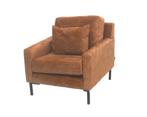 Een bruin velours fauteuil, Holland, 20e/ 21e eeuw, Antiek en Kunst