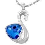 Ashanger, assieraad, asbedeltje Zwaan, Sieraden, Tassen en Uiterlijk, Overige materialen, Blauw, Nieuw, Met edelsteen