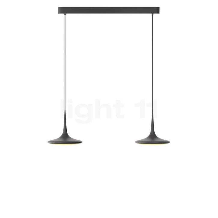 Grau Falling Leaf Hanglamp LED 2-lichts, zwart - 200 cm, Huis en Inrichting, Lampen | Hanglampen, Nieuw, Verzenden