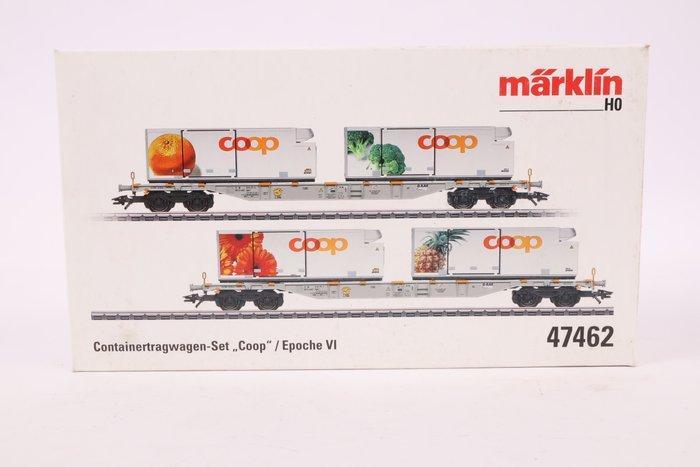 Märklin H0 - 47462 - Modeltrein goederenwagonset (1) - Twee, Hobby en Vrije tijd, Modeltreinen | H0