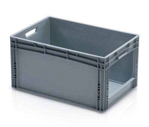 Magazijnbak 600x400x320mm met grijpopening, stapelbaar,, Zakelijke goederen, Kantoor en Winkelinrichting | Magazijn, Stelling en Opslag