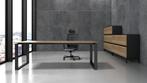 Directie rechthoek bureau Pulse, 200 x 90 cm, antraciet m...