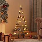 vidaXL Kerstdecoratie kerstboom 90 cm metaal zwart, Diversen, Kerst, Verzenden, Nieuw