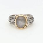 Ring - 14 karaat Witgoud Stersaffier - Diamant, Sieraden, Tassen en Uiterlijk, Ringen, Nieuw