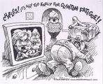 Pentekening Amerika - Clinton vermoeidheid (lijst optie), Verzenden