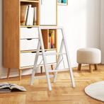 TRUUSK Opstap Ladder met 3 Anti-slip Treden - Opklapbaar en, Verzenden, Nieuw