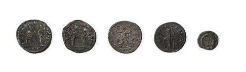 Romeinse Rijk. diverse Kaiser. Lot mit 5 Antoninianen und, Postzegels en Munten, Munten | Europa | Niet-Euromunten