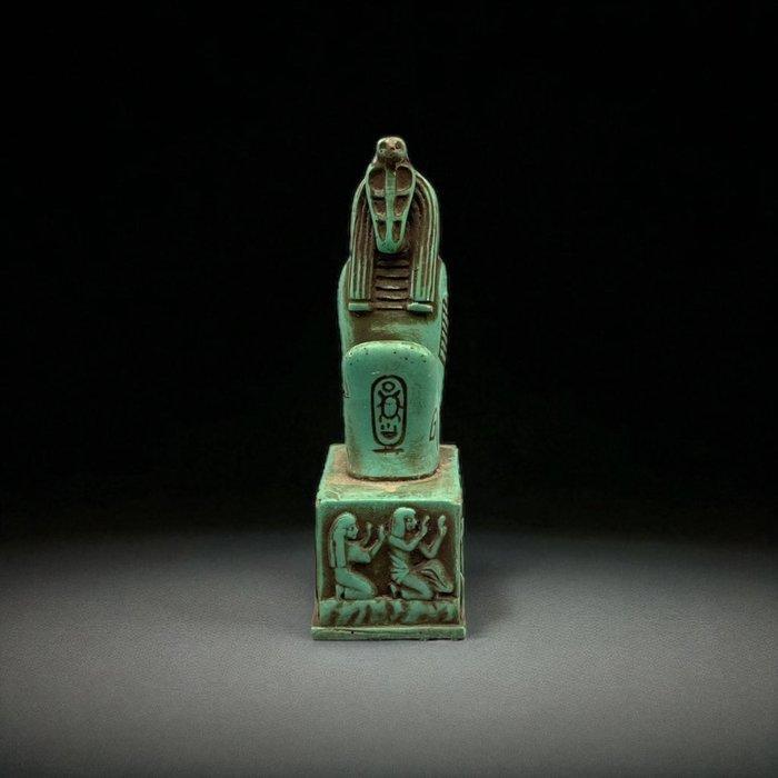 Replica van het oude Egyptisch Zittende cobra-kopfiguur, Antiek en Kunst, Antiek | Overige Antiek