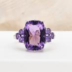 Zonder minimumprijs - Ring Verguld Amethist - 18kt goud, Nieuw