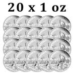 Australië. 1 Dollar 20 x 2021 1 oz $1 AUD Australian Silver