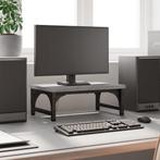 vidaXL Monitorstandaard 37x23x14 cm bewerkt hout grijs, Computers en Software, Overige Computers en Software, Verzenden, Nieuw