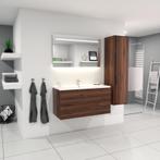 Badmeubel Sisilia Donker Eiken 100CM (Badkamermeubels), Huis en Inrichting, Badkamer | Badkamermeubels, Ophalen of Verzenden, Nieuw