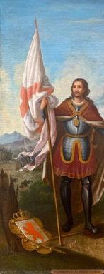 Spaanse school (XVIII) - Ferdinando III e la Battaglia di, Antiek en Kunst