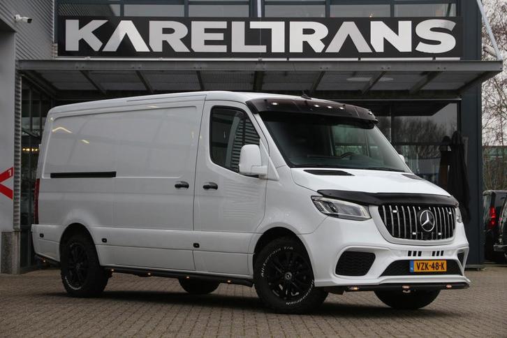 Zakelijke Lease |  Mercedes-Benz Sprinter 319 CDI, Auto's, Bestelauto's, Onderhoudsboekje, Lease, Zwart, Automaat, Wit, Financial lease