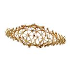 Gouden constellation bangle 14 karaat, Verzenden, Zo goed als nieuw, Goud, Goud