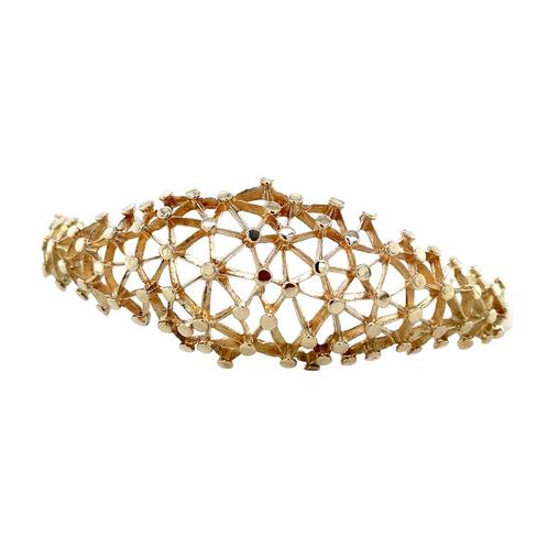 Gouden constellation bangle 14 karaat, Sieraden, Tassen en Uiterlijk, Armbanden, Goud, Zo goed als nieuw, Goud, Verzenden